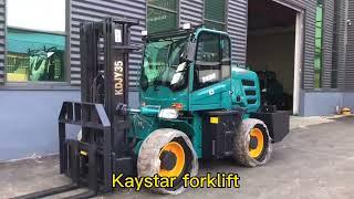 Shandong kaida rough terrain forklift factory