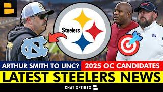 Steelers Rumors: Arthur Smith FAVORITE To Land UNC Head Coaching Job + 2025 Steelers OC Candidates