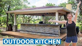 Building an Outdoor Kitchen! | From Start to Finish | Part 11