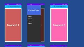 Navigation drawer with Fragments | Android app