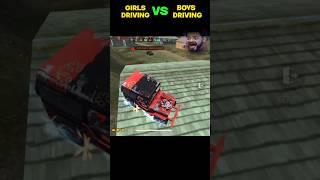 GIRLS DRIVING VS BOYS DRIVING 🫣!! Raggo #shorts #freefire