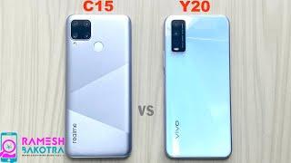 Realme C15 vs Vivo Y20 SpeedTest and Camera Comparison