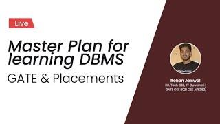 Master Plan for learning DBMS || GATE & Placements