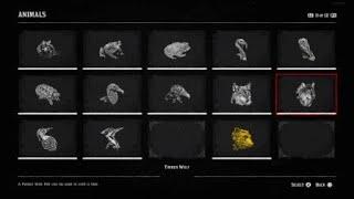 Red Dead 2 - All Animals Compendium List for Zoologist/Skin Deep Trophies