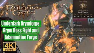 Baldur's Gate 3 Walkthrough Underdark Grymforge Grym Boss Fight and Adamantine Forge