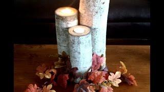 How To Make Aspen Wood Candle Holders - DIY DUKE