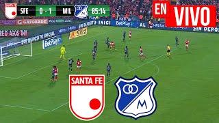  SANTA FE VS MILLONARIOS PARTIDO DE HOY EN VIVO / CUADRANGULARES LIGA BETPLAY DIMAYOR II 2024