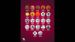 Evolution of the world cup ball #shorts #football #worldcup #ball