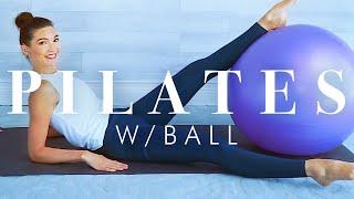 Pilates Workout with a Stability Ball // Senior & Beginner Exercises with Fit Ball