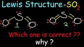 Lewis Structure of Sulphur Dioxide - SO2