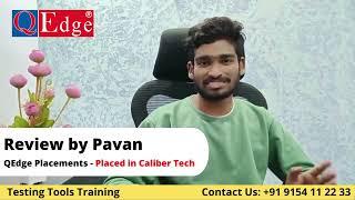 #Testing #Tools Training & #Placement  Institute Review by Pavan |  @qedgetech  Hyderabad