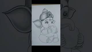 Easy Bal Ganesha Drawing | Lord Ganesh Pencil Drawing Step by Step