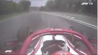 Kimi Raikkonen Behind George Russell Crash At Imola 2020 And 2021