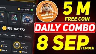 Hamster Kombat Daily Combo 8 September || 8 September Hamster Kombat Daily Combo | Hamster Kombat