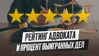 Рейтинг адвоката и процент его выигранных дел