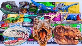 Unboxing Review Jurassic World | Head Dino Mystery Box, Elasmosaurus, Therizinosaurus Mask | ASMR