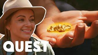 Jacqui Gets Emotional After Finding Huge Gold Nugget I Aussie Gold Hunters