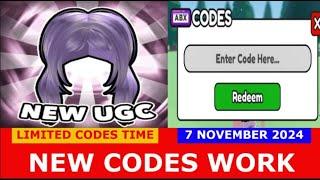 *NEW CODES NOVEMBER 7, 2024* UGC DON'T MOVE ROBLOX | LIMITED CODES TIME