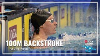 Daniel Diehl Takes Victory in the Men's 100M Backstroke | 2022 Toyota U.S. Open