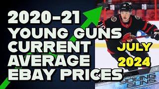 2020-21 Upper Deck Young Guns current average ebay prices july 2024 [ hockey cards ]