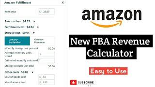 Amazon FBA Revenue Calculator 2023 | New FBA Profit Calculator | Easy to Use | [Urdu/Hindi]