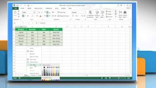 How to change worksheet tab  color in Excel :Tutorial