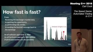 The Speed Game: Automated Trading Systems in C++ - Carl Cook - Meeting C++ 2016
