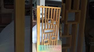 Shilpi Handicrafts Mango Wood Contemporary Display Rack partition/ Separator