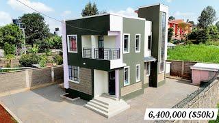 Couple Built A 6,400,000 Stunning Maisonette $50,000 In Kiambu 