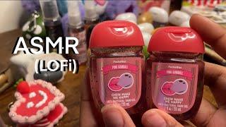 ASMR lofi BATH & BODY WORKS show and tell (tapping, whispering, and MORE!) RELAXING