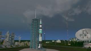 Cities: Skylines ChirpX rocket "Orion X1" launch