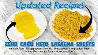  THE ORIGINAL! Updated VIRAL keto egg noodle recipe & KETO LASAGNA SHEETS! Credit With Link