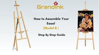 [Model B] How to assemble an 5ft easel | Painting Stand | Assemble with me | Grandink ®