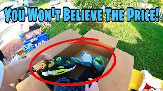Box Full of EXPENSIVE Shoes Found at a Garage Sale!