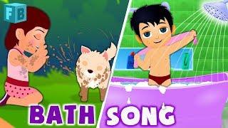 Bath Song | FlickBox Nursery Rhymes for Babies | Children Rhymes English