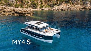 Come aboard the MY4.S, Fountaine Pajot’s sport-top motor yacht