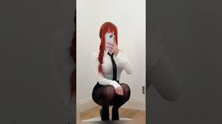 Anime girl with red hair cosplay