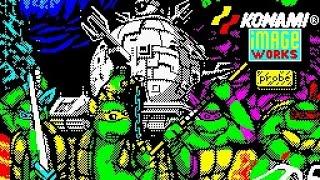 ZX Spectrum Longplay [055] Teenage Mutant Hero Turtles (Coin-Op)