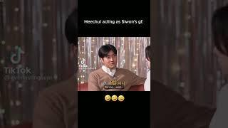 Heechul acting as Siwon's girlfriend is a vibe #suju #superjunior #kpop