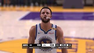 NBA 2K25 Gameday Simulation | LAKERS vs WARRIORS FULL GAME HIGHLIGHTS