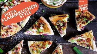 Pizza FlammKuchen Style mit dem Pizza Kit