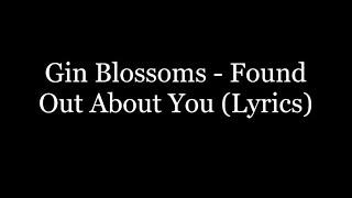 Gin Blossoms - Found Out About You (Lyrics HD)