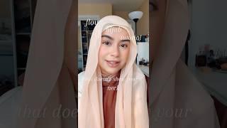 Flowy hijab tutorial that doesn’t show your neck #hijabstyle #hijabtutorial #hijab #hijabfashion