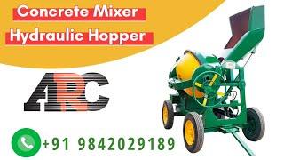 Diesel Engine Hydraulic loading hopper Concrete mixer machine | ARC  ENGINEERING INDUSTRIES