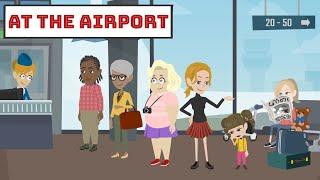 At The Airport   English Speaking Practice For Beginners | Daily English Conversation