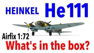 AIRFIX HEINKEL 111 1/72 scale model kit - what's in the box?