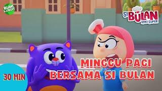 MINGGU PAGI BERSAMA BULAN | KARTUN ANAK | LAGU ANAK | HEWAN LUCU | SI BULAN KOKI SUPER