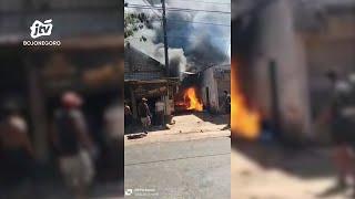 Kebakaran Rumah dan Toko di Tuban, Pom Mini Dan Motor Turut Terbakar