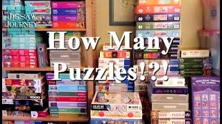 My Current Jigsaw Puzzle Collection || And What I'm Letting Go!