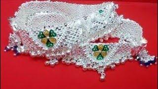 Latest new silver anklets design 2023 // Beautiful & nice design Payal designs for women